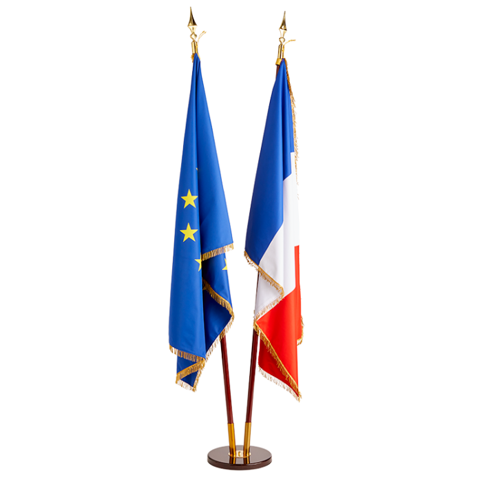 Drapeaux pour intérieur France et Europe - DOUBLET
