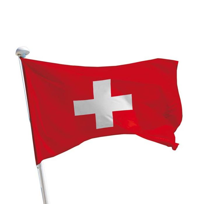 Achat drapeau Suisse à monter en haut d'un mât - DOUBLET