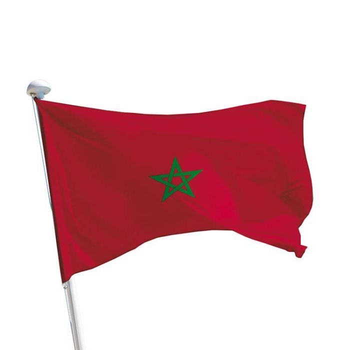 Achat drapeau du Maroc / marocain pour mât - DOUBLET