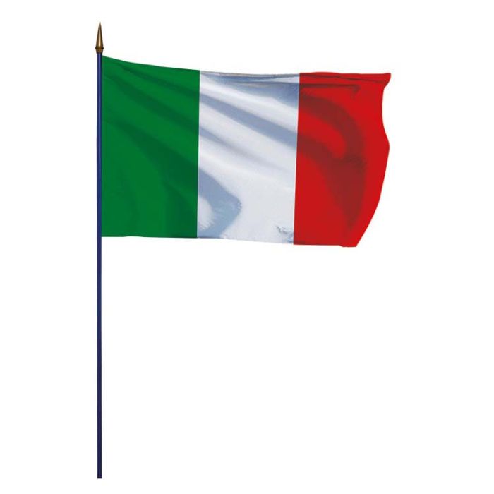Achat drapeau Italie / drapeau Italien avec hampe - DOUBLET