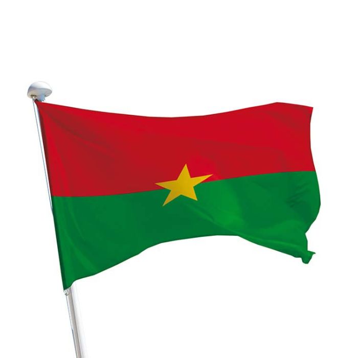 Achat drapeau du Burkina Faso à installer sur mât - DOUBLET