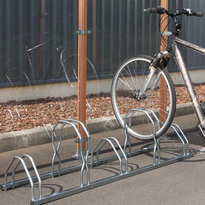 Rack à vélos, support de rangement bicyclette, râtelier vélo, Support pour  2 vélos, au sol ou mural